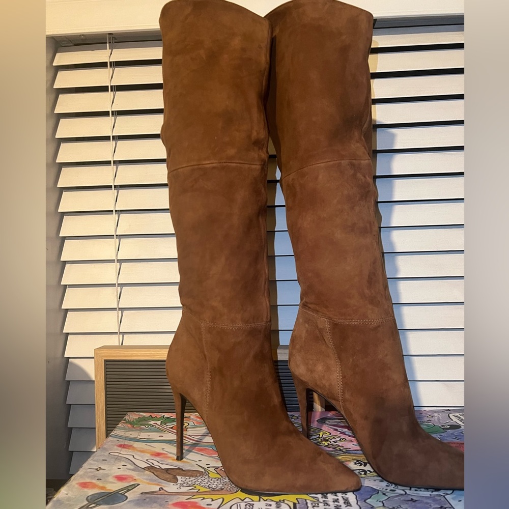 - Suede Steve Madden over the knee boot